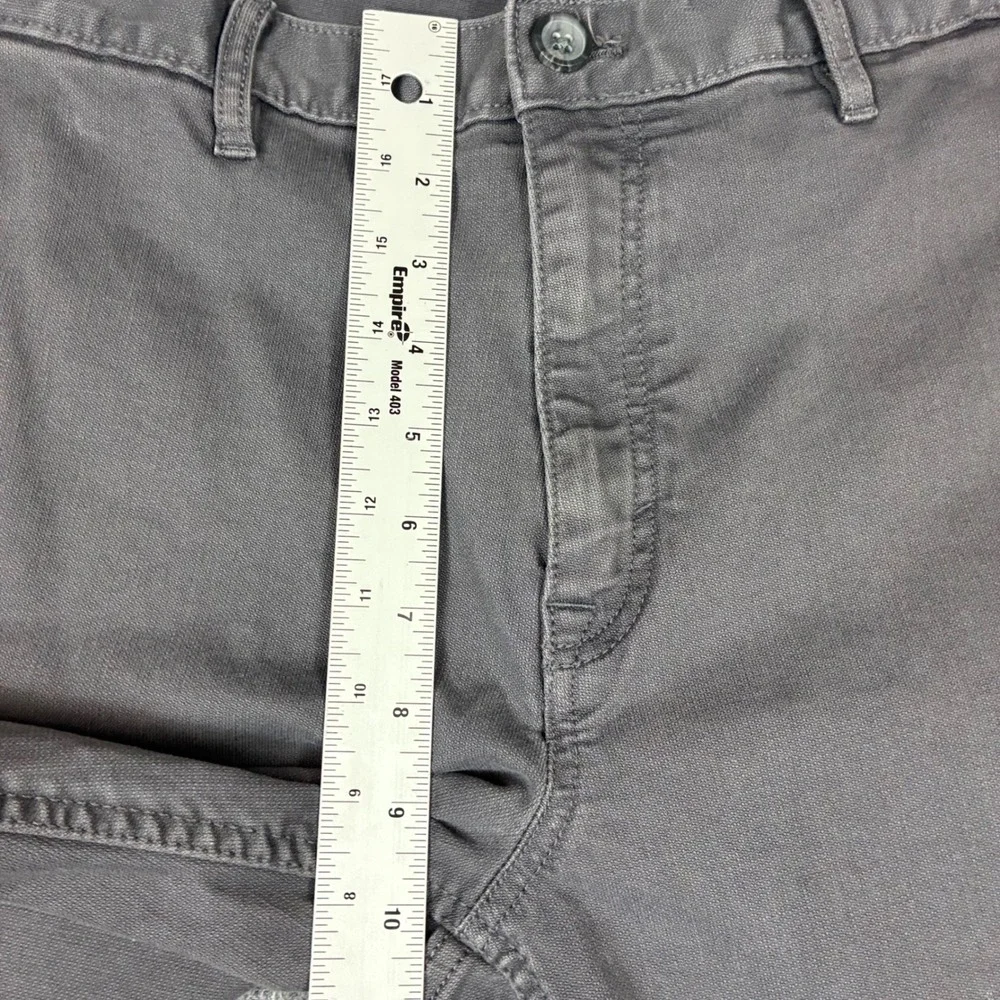 Banana Republic Mens Aiden Pant Size 34x32 Dark Gray Slim Fit Chino Trousers